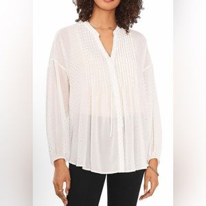 Vince Camuto Women’s Pleated Blouse, Size XS NWT